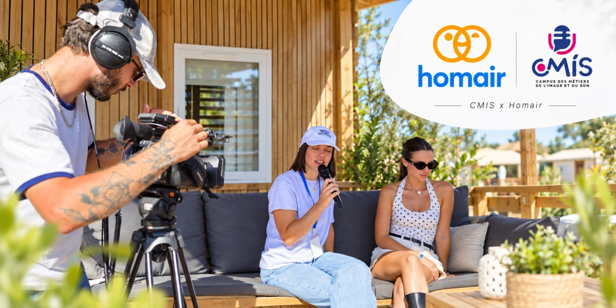 Le CMIS accompagne Homair Vacances lors d’un tournage au Camping La Vallée. Découvrez nos prestations de captation vidéo, podcast, interview et contenus audiovisuels pour les entreprises.