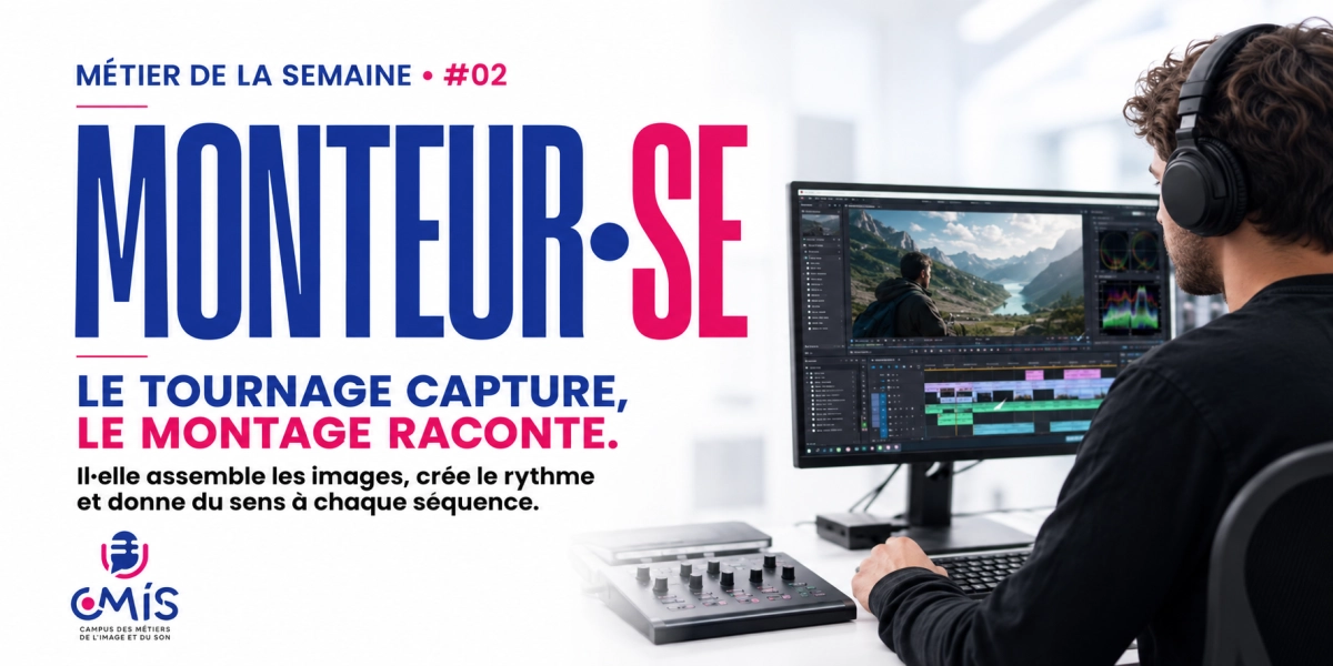 Monteur vidéo – Métier de la semaine au CMIS à Caen