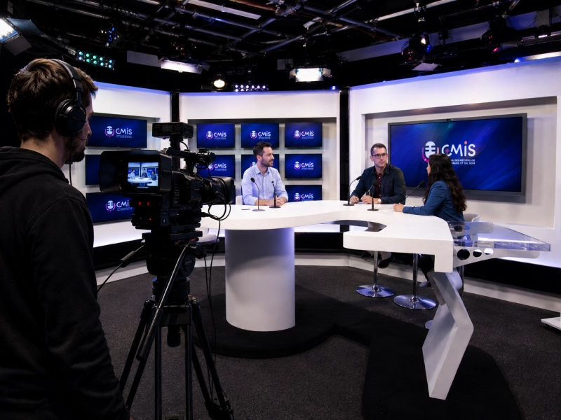 Tournage sur plateau TV à Hérouville-Saint-Clair